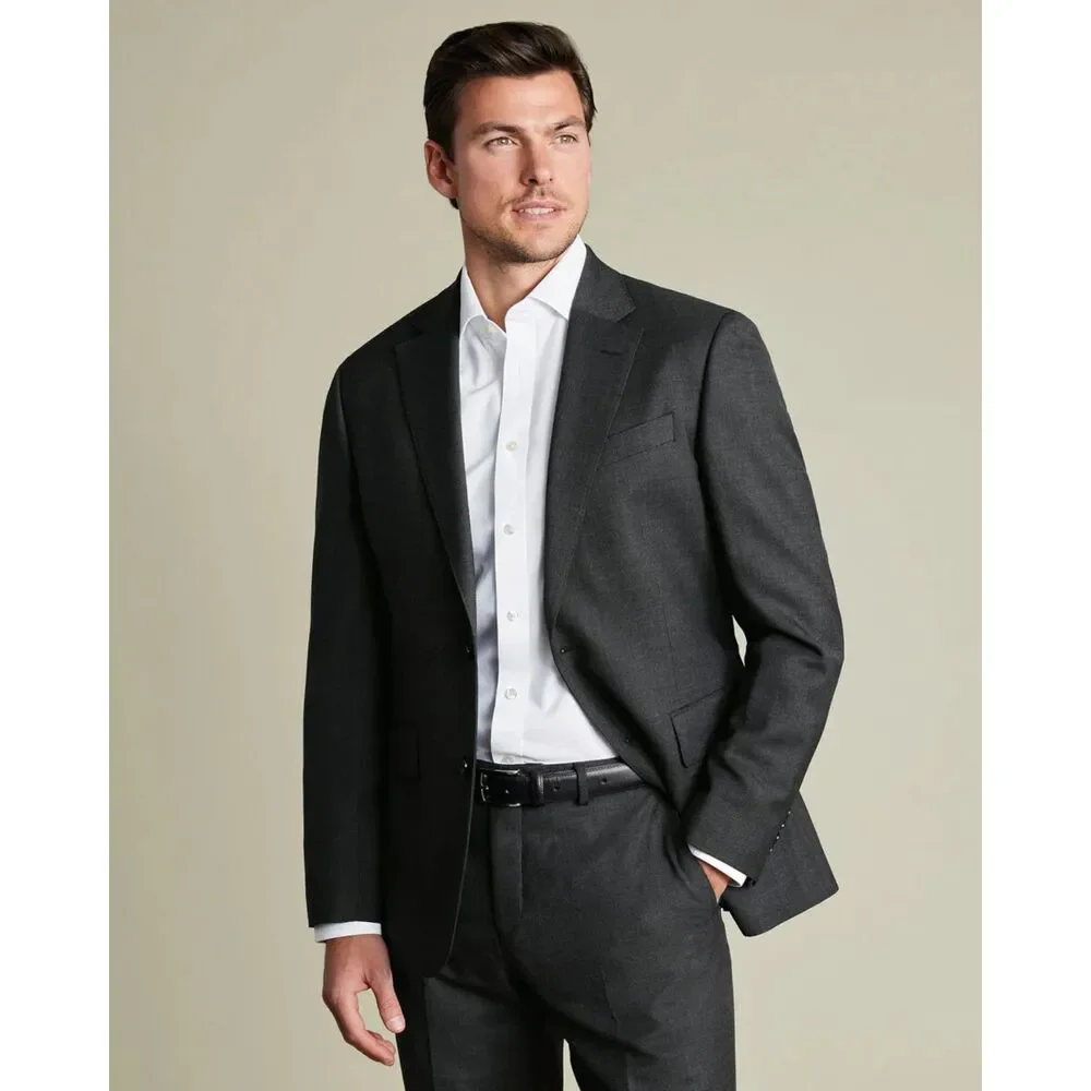Charles Tyrwhitt charcoal gray suit jacket